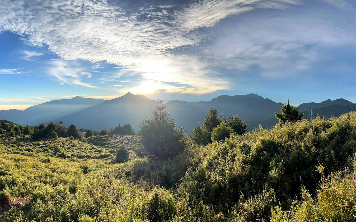 Sunrise near Shuanshan