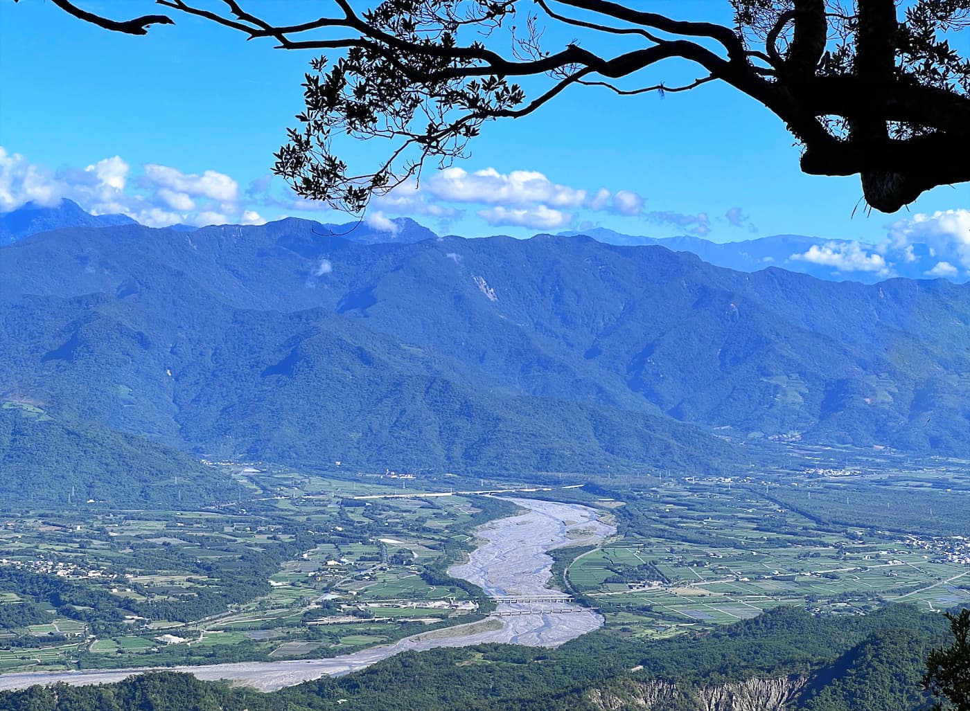 View from the ridge to Dulanshan in Taitung